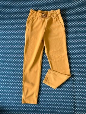 Lululemon On The Fly Mustard Yellow Pants